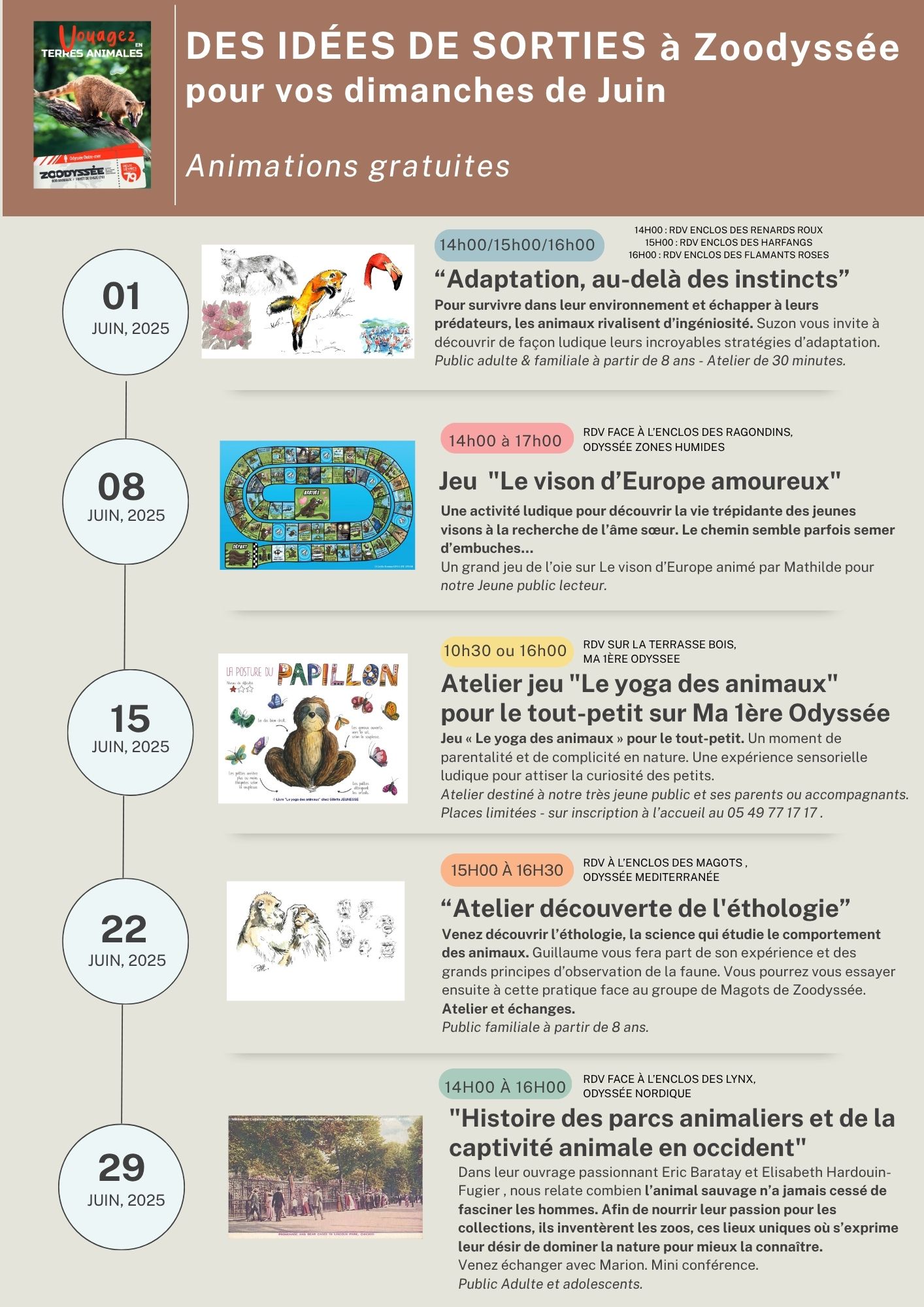 Chaque dimanche de juin, un nouveau rendez-vous !